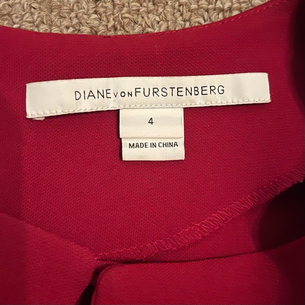 DVF red mini dress - Picture 3 of 4